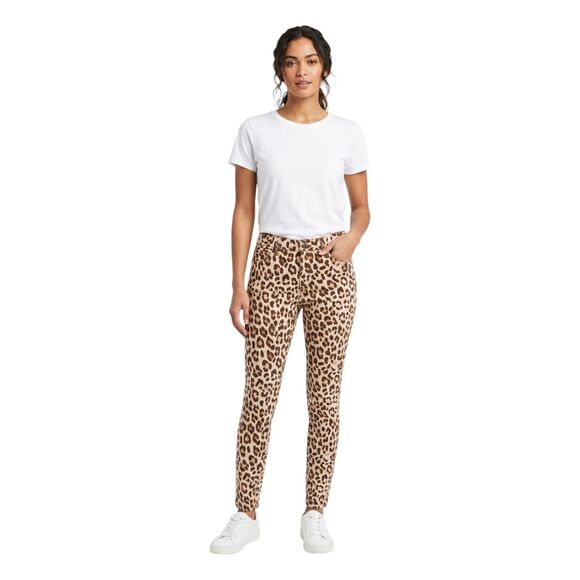 Boston Proper Pants - Boston Proper Animal Print Stretch Pants Size 4
